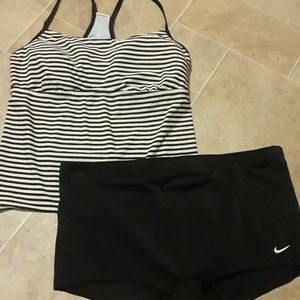 Nike PLUS SIZE swim tank and shorts